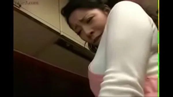 Hot Japanese Wife and Young Boy in Kitchen Fun best Videos