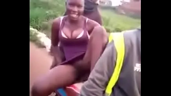 Hot African girl finally claimed the bike best Videos