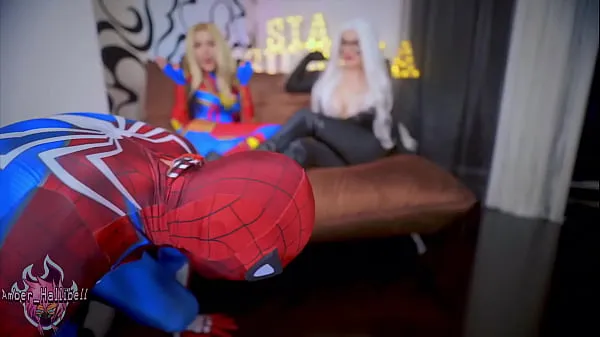 Hot Spidey Shoots All His Web On Huge Tits best Videos