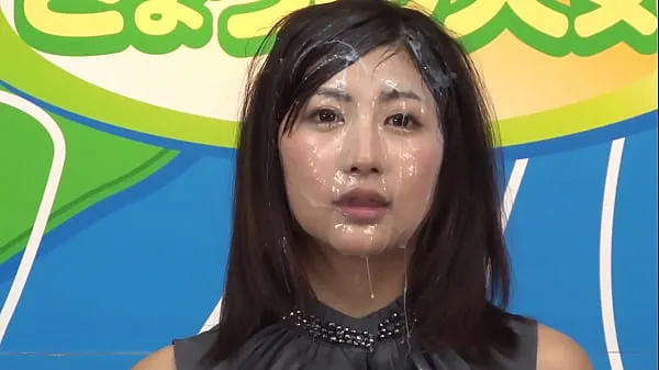 Hot News Announcer BUKKAKE, Japanese, censored, second girl best Videos