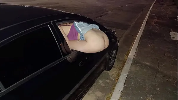 Hot Married with ass out the window offering ass to everyone on the street in public best Videos
