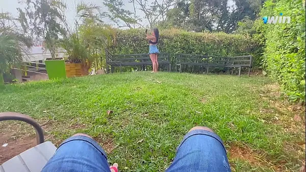 Hot Fucking in the park I take off the condom best Videos