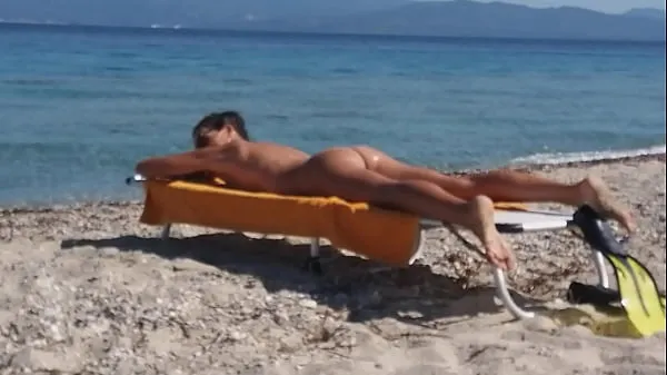 Heta Drone exibitionism on Nudist beach bästa videoklippen